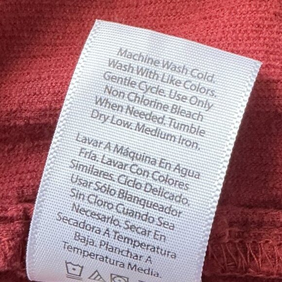 CRANBERRY WOVEN TIERED DRESS HOLIDAY CASUAL PLUS SIZE XXL-20 GUC - Picture 14 of 14